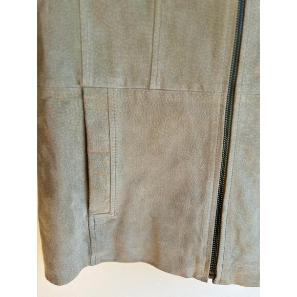 Reed Leather Sportswear Womens Leather Sport Coat Jacket Sage Green Size Medium - Picture 4 of 9